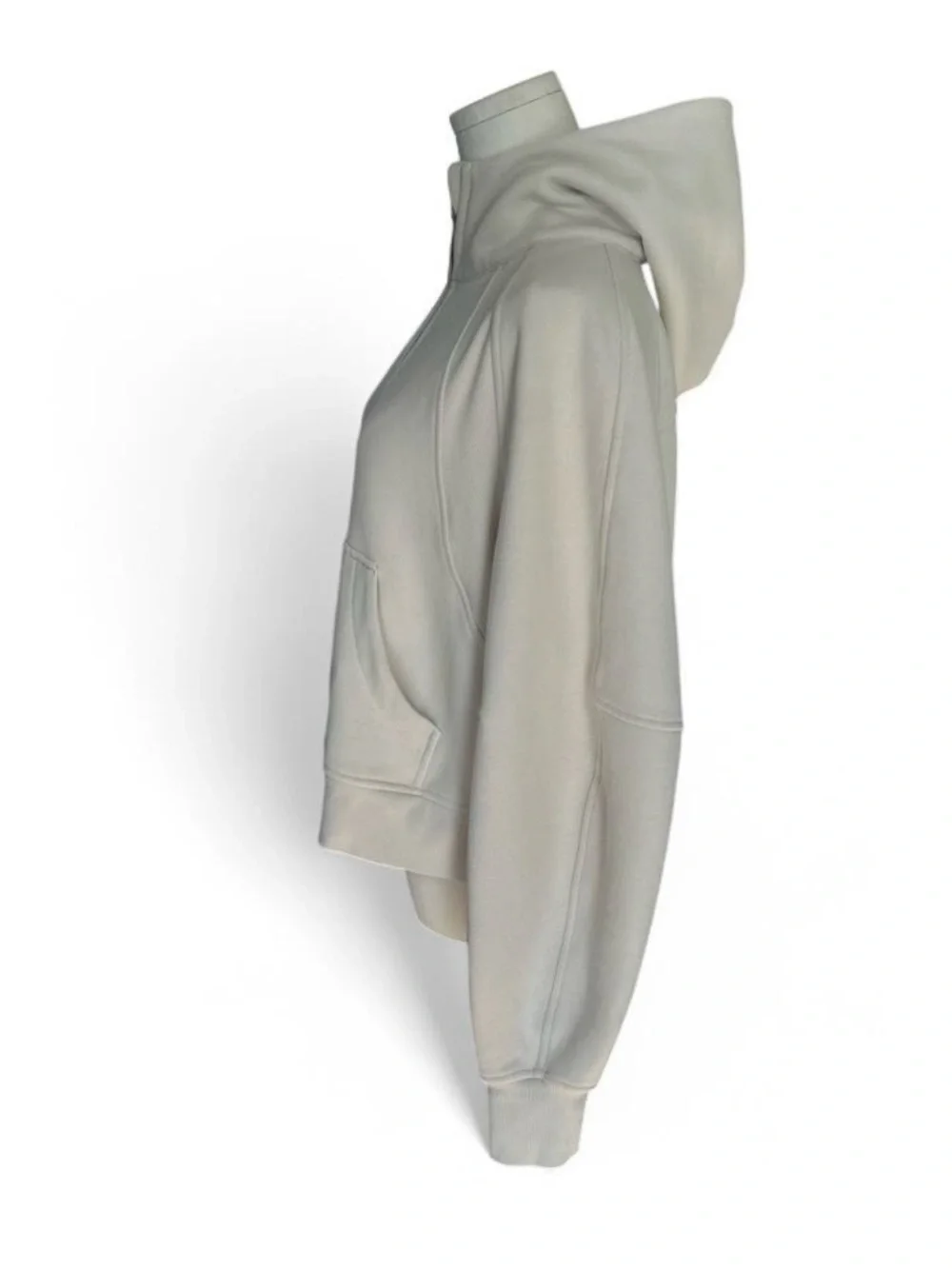 Lululemon Scuba Half Zip Hoodie Cream Tan Oversized Boxy Athleisure Woman M/L